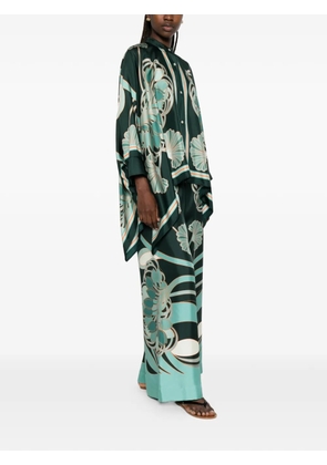 La DoubleJ floral-print shirt - Green