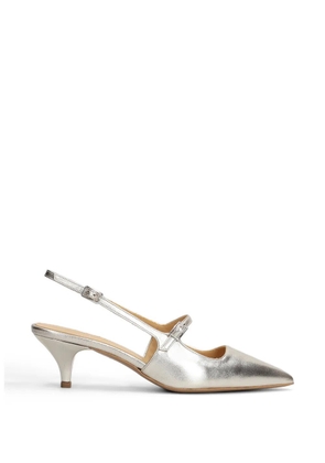 Fratelli Russo buckle-fastening slingback pumps - Silver