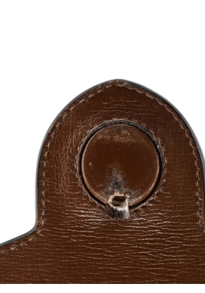 Gucci Pre-Owned Horsebit 1955 GG Coated Canvas with Leather Mini crossbody bag - Brown