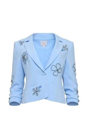 Cinq A Sept Le Petit Khloe beaded-flowers jacket - Blue