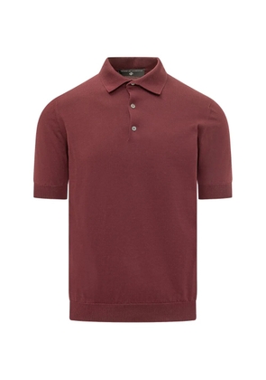 Filippo De Laurentiis short-sleeve crepe polo shirt - Red