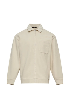 C.P. Company 10/2 zip-up collared sweatshirt - Neutrals