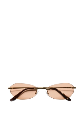 OUR LEGACY Adorable rimless geometric-frame sunglasses - Gold