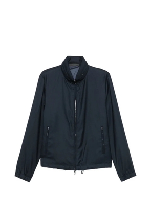 Giorgio Armani zip-up high-neck jacket - Blue