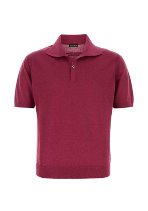 Zegna knitted polo shirt - Red