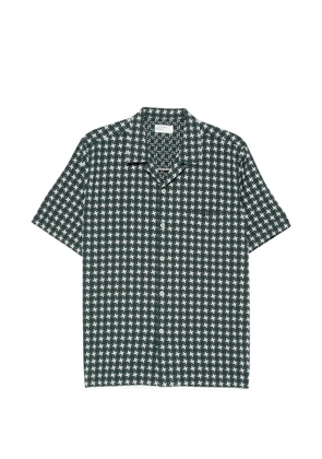 Universal Works embroidered-detail short-sleeve shirt - Green