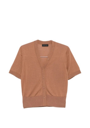 Le Petit Pulle V-neck cardigan - Brown