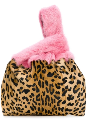 Simonetta Ravizza Furrissima leopard tote bag - Pink
