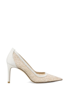Stuart Weitzman Stuart Power floral-lace pumps - Neutrals