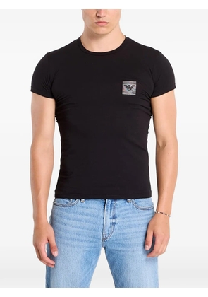 Ea7 Emporio Armani logo-detail T-shirt - Black
