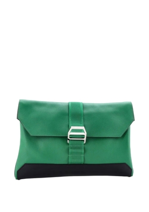 Hermès Pre-Owned Cityslide Leather with Nylon clutch bag - Black