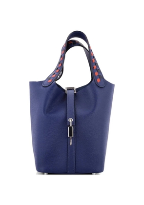 Hermès Pre-Owned Picotin Lock Bag Tressage Epsom PM bucket bag - Black