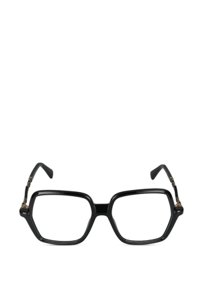 Cazal geometric-frame glasses - Black