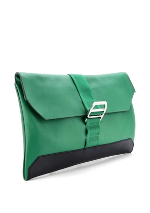 Hermès Pre-Owned Cityslide Leather with Nylon clutch bag - Black