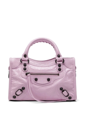 Balenciaga Le City studded zip mini bag - Pink