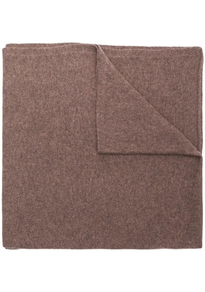 Dell'oglio fine knit scarf - Brown