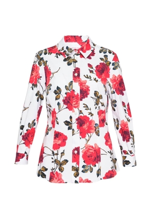 Carolina Herrera Ana floral-print shirt - White