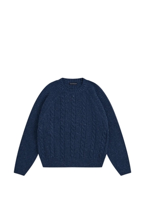 Gosha Rubchinskiy cable-knit flecked sweater - Blue