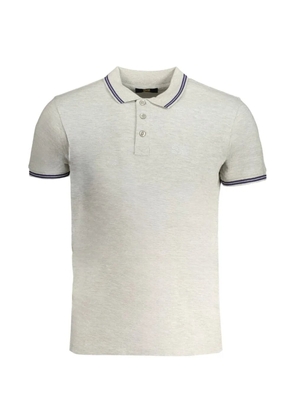 Cavalli Class tipped melange polo shirt - Grey