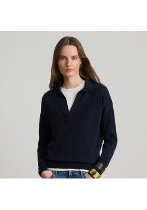 Cotton-Modal Polo Jumper