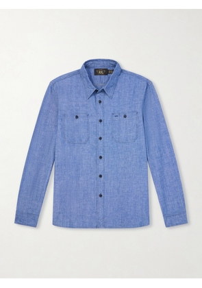 RRL - Cameron Cotton-Chambray Shirt - Men - Blue - M