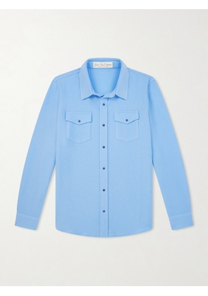 God's True Cashmere - Blue Lagoon Cashmere Shirt - Men - Blue - S