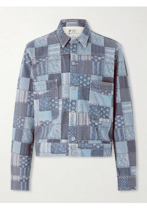 RRL - Patchwork Cotton Jacket - Men - Blue - S