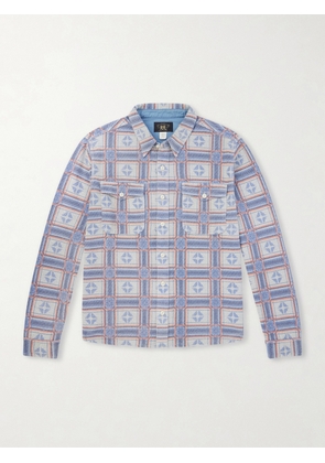 RRL - Horace Checked Cotton-Terry Shirt - Men - Neutrals - S