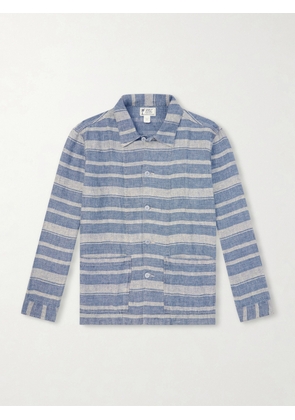 RRL - Striped Linen Shirt - Men - Blue - S