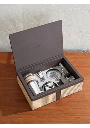 Brunello Cucinelli - Steel and Raffia Cocktail Set - Men - Silver