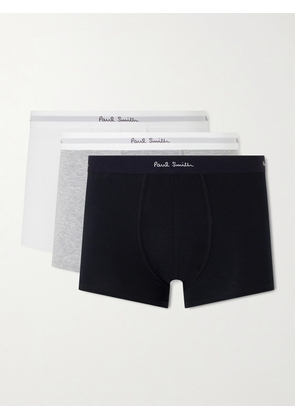 Paul Smith - Three-Pack Stretch Organic Cotton Jersey Boxer Briefs - Men - Multi - S