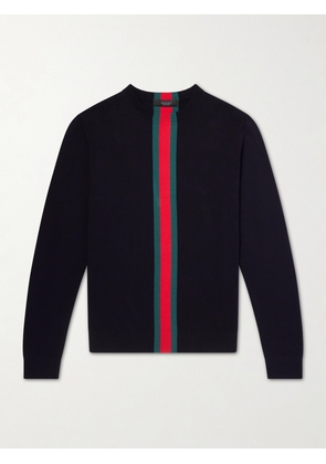 Gucci - Knitted Cotton Sweater - Men - Blue - S