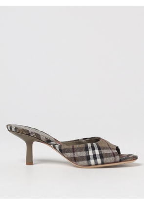 Heeled Sandal BURBERRY Woman color Brown