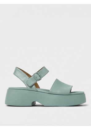 Flat Sandal CAMPER Woman color Green