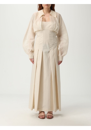 Dress ALBERTA FERRETTI Woman color Beige