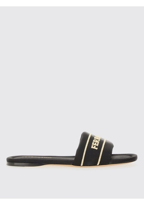 FERRAGAMO Flat Sandal Woman color Black