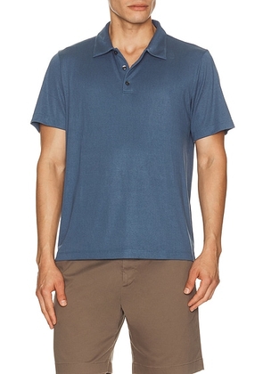 Theory Anemone Milano Bron Polo in Bering - Slate. Size S (also in M, L, XL/1X, XXL/2X).