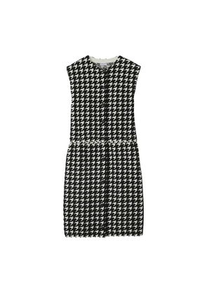 Burberry Womens Houndstooth Nylon Blend Dress