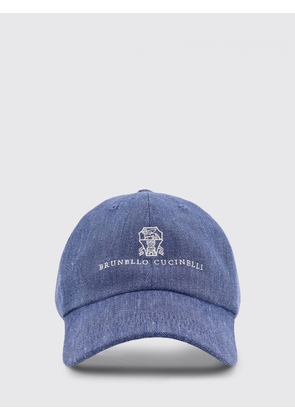 Hat BRUNELLO CUCINELLI Men color Denim