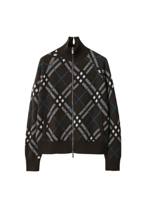Burberry Check Wool Blend Track Jacket