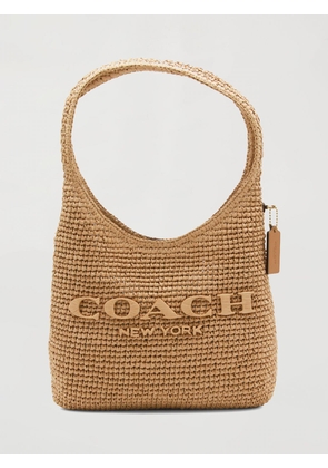 Shoulder Bag COACH Woman color Beige