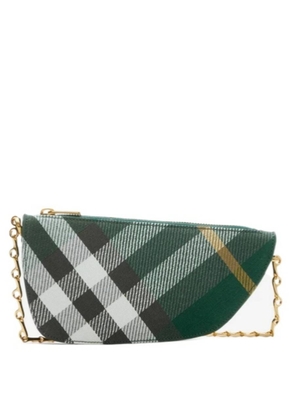 Burberry Micro Shield Check Chain Sling Bag