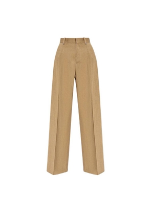 Burberry Ladies Wide-Leg Tailored Wool Trousers, Brand Size 6 ( US Size 4 )