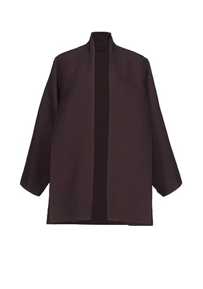 ALAÏA Straight Jacket in Aubergine - Chocolate. Size 34 (also in 40).
