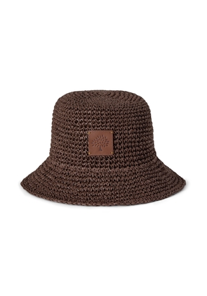Mulberry Women's Raffia Mulberry Tree Bucket Hat Ebony