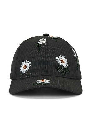 Honor The Gift Flowers Beaded 6 Panel Cap in Black - Black. Size all.