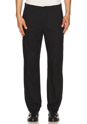 Onia Poplin Traveler Pant in Black - Black. Size 30 (also in 32, 34, 36).