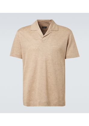 Zegna Linen polo shirt