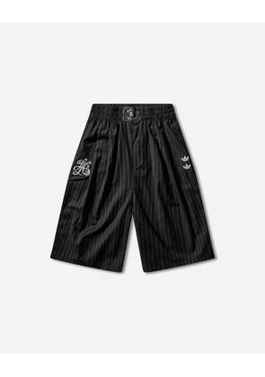Men s Willy Chavarria Pinstripe Shorts Black