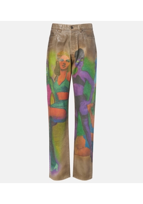 Versace Printed straight jeans